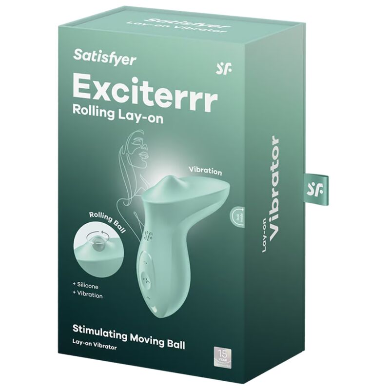 SATISFYER - VIBRATORE EXCITERRR DA APPOGGIO CLITORIDE MENTA – Vibratori clitoridei da posare – foto 5