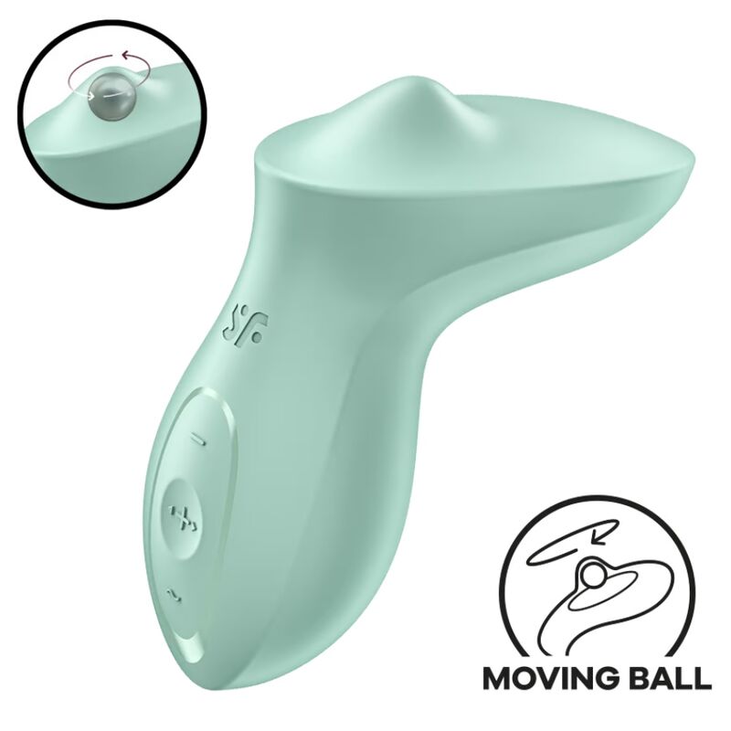 SATISFYER - VIBRATORE EXCITERRR DA APPOGGIO CLITORIDE MENTA – Vibratori clitoridei da posare – foto 2