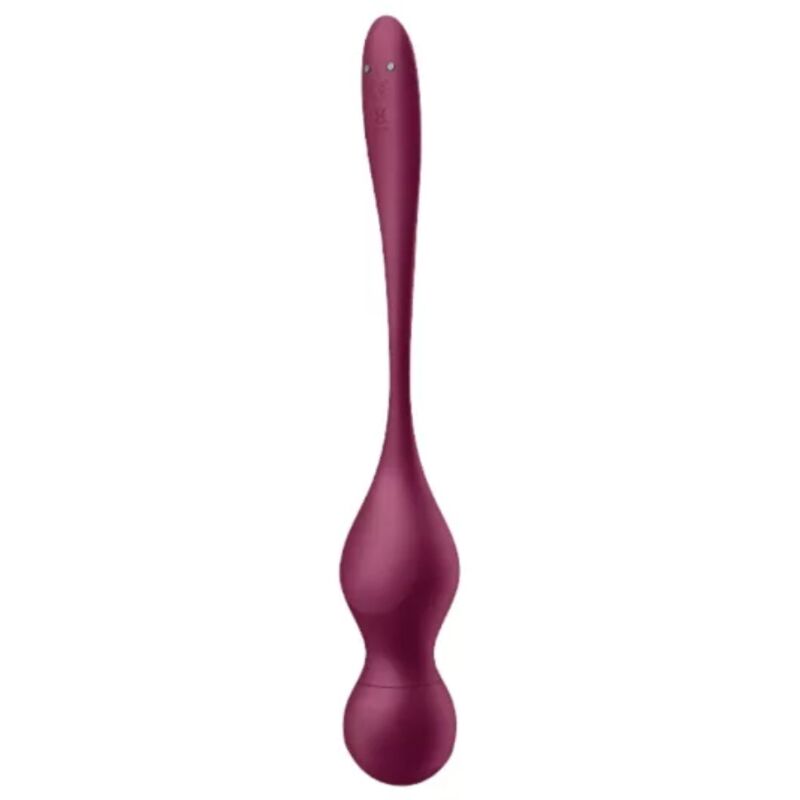 SATISFYER - LOVE BIRDS VARY SFERE VIBRANTI APP GRATUITA WINE ROSSO – Sfere di silicone – foto 3
