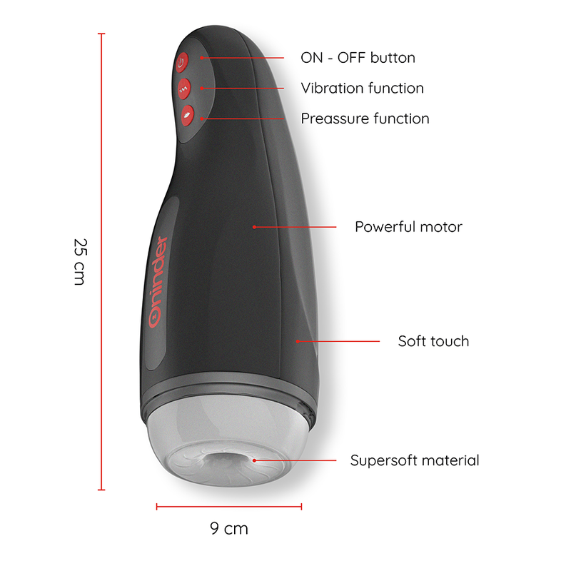 ONINDER - SEOUL MASTURBATORE MASCHILE RICARICABILE 10 VELOCITÀ - APP GRATUITA – Vibratori con APP – foto 2