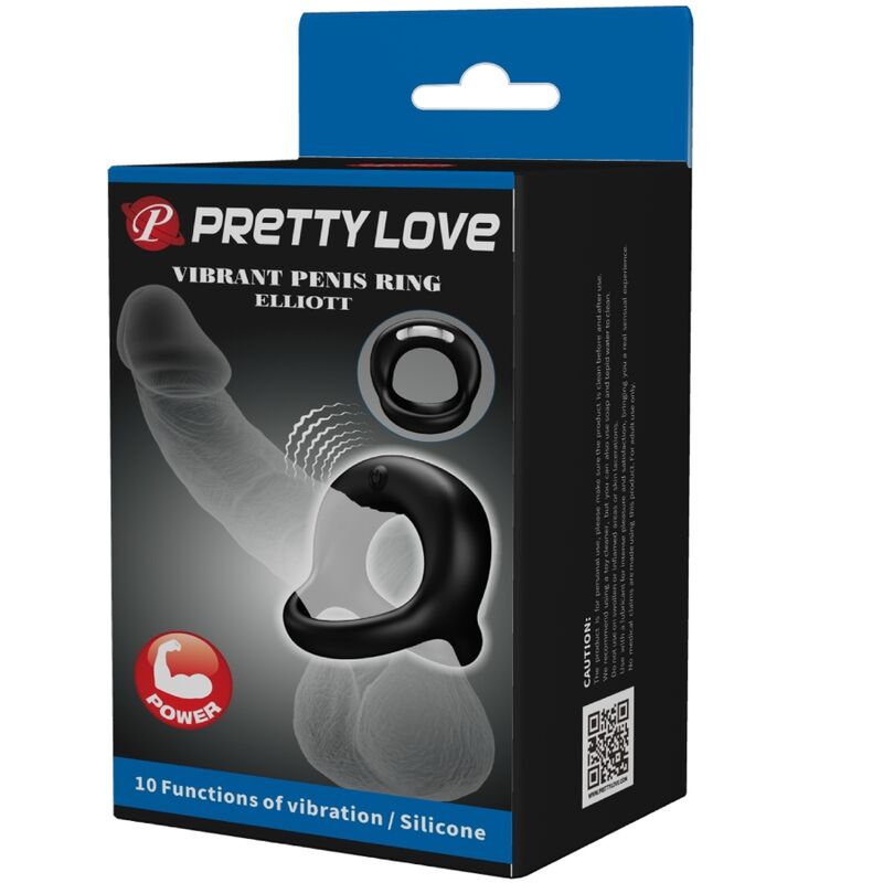 PRETTY LOVE - ELLIOTT ANELLO  VIBRANTE NERO – Cockring con vibrazione – foto 9