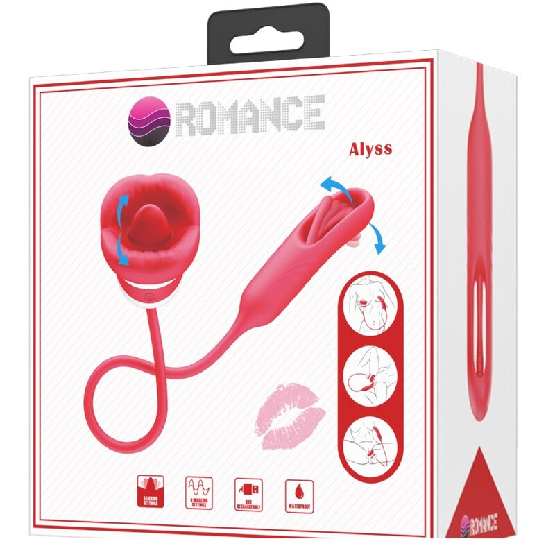 ROMANCE - ALYSS MASTURBATORE BOCCA ROSSO – Giocattoli per le donne – foto 8