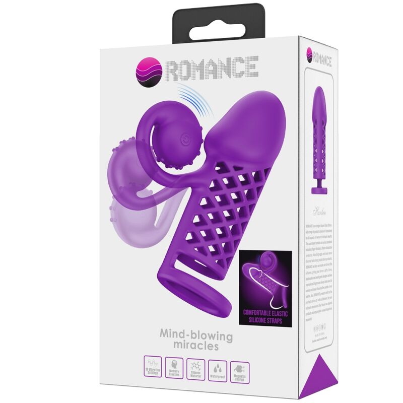 ROMANCE - HARDEN MANICA ESTESA VIOLA – Copri pene con estensione – foto 9