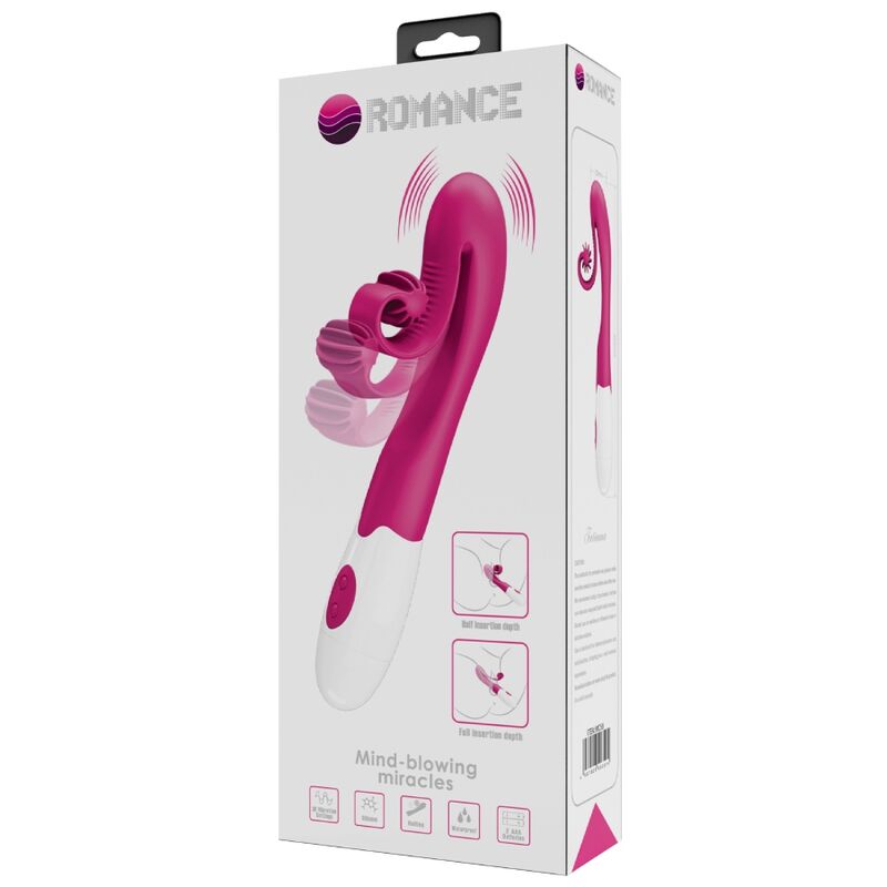 ROMANCE - VIBRATORE E STIMOLATORE 30 VELOCITÀ ROSA – Vibratori – foto 9