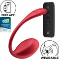 SATISFYER - SHINY PETAL STIMOLATORE CON TELECOMANDO G-POINT ROSSO APP GRATUITA – Vibratori con APP