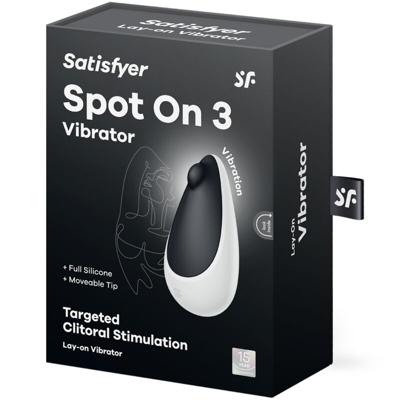 SATISFYER - SPOT ON 3 STIMOLATORE CLITORALE NERO – Vibratori clitoridei da posare – foto 5