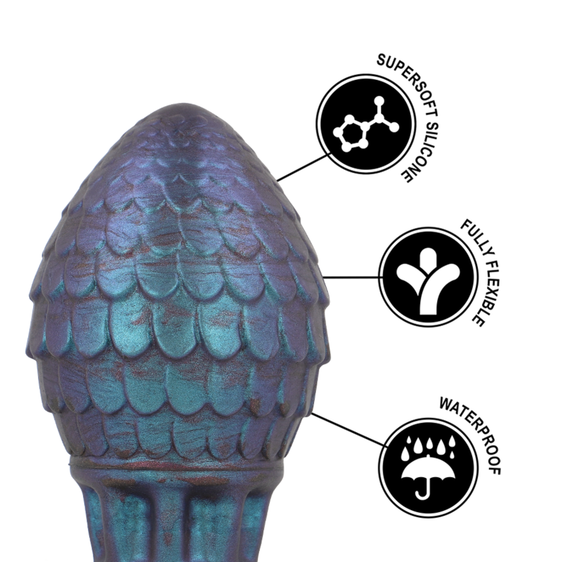 EPIC - VRAKOS PLUG ANALE DRAGON EGG TAGLIA M – Tappi anali – foto 5