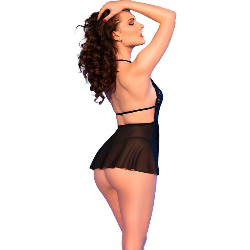 CHILIROSE - CR 4720 BABYDOLL E PERIZOMA NERO L – Babydoll – foto 2