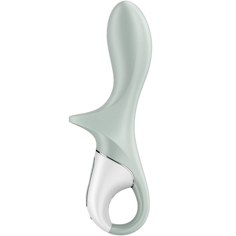 SATISFYER - AIR PUMP BOOTY 3 VIBRATORE ANALE GONFIABILE GRIGIO VERDE – Vibratori
