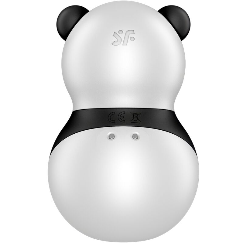 SATISFYER - POCKET PANDA STIMOLATORE E VIBRATORE IN BIANCO E NERO – Stimolatore d'aria con vibrazione – foto 3