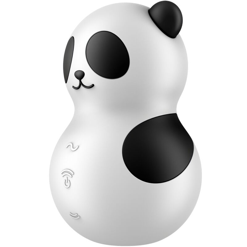 SATISFYER - POCKET PANDA STIMOLATORE E VIBRATORE IN BIANCO E NERO – Stimolatore d'aria con vibrazione – foto 6