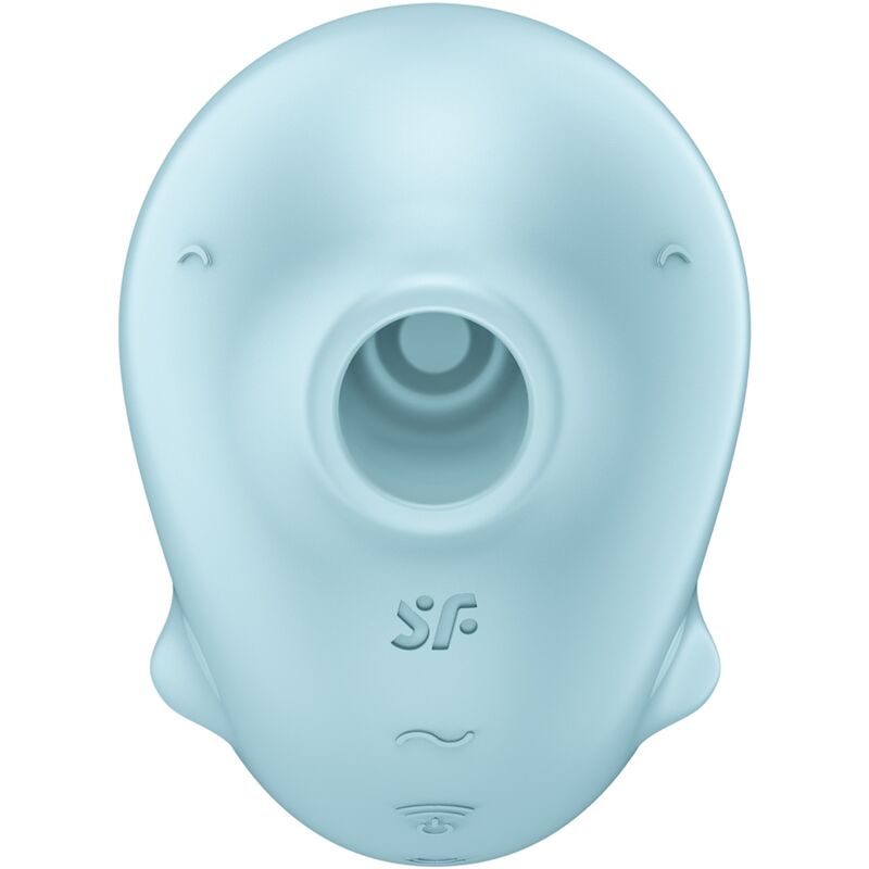SATISFYER - SASSY SEAL STIMOLATORE E VIBRATORE BLU – Stimolatore d'aria con vibrazione