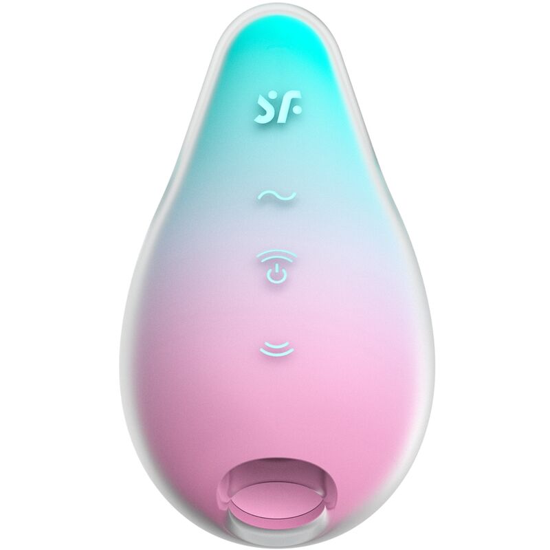 SATISFYER - MERMAID VIBES STIMOLATORE E VIBRATORE MENTA E ROSA – Stimolatore d'aria con vibrazione – foto 2