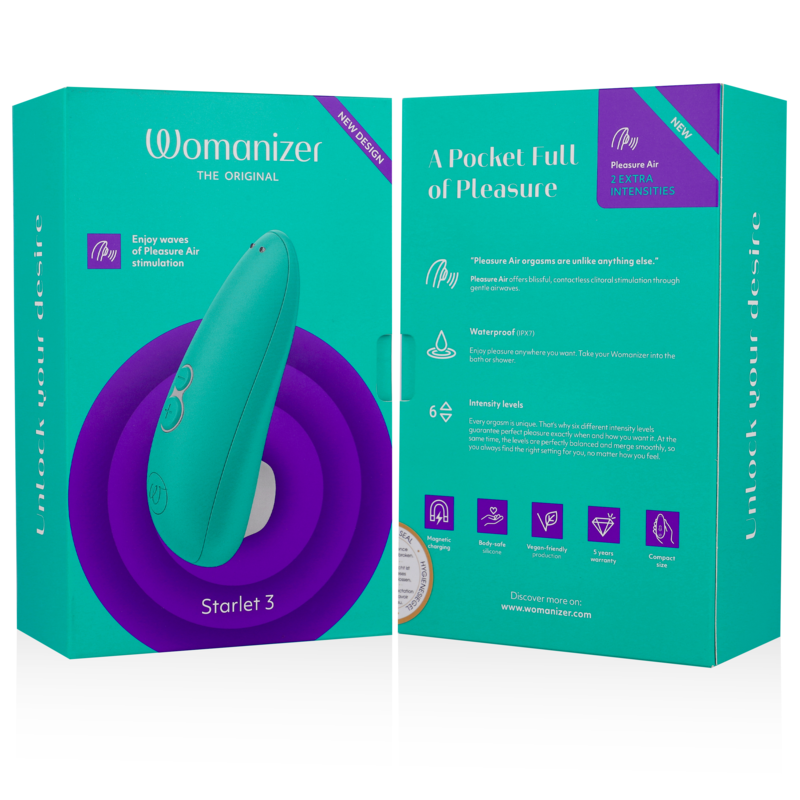 WOMANIZER - STIMOLATORE CLITORALE STARLET 3 TURCHESE – Massaggiatrici – foto 7