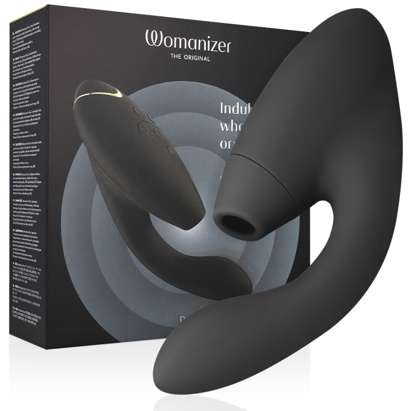 WOMANIZER - DUO 2 STIMOLATORE NERO – Stimolatore d'aria con vibrazione