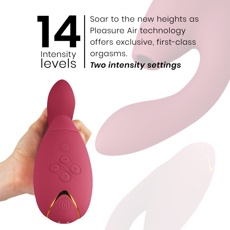 WOMANIZER - STIMOLATORE DUO 2 BORDEAUX – Stimolatore d'aria con vibrazione – foto 5