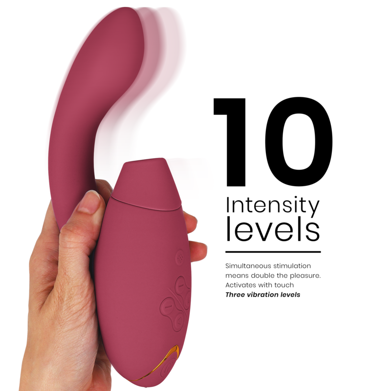 WOMANIZER - STIMOLATORE DUO 2 BORDEAUX – Stimolatore d'aria con vibrazione – foto 4
