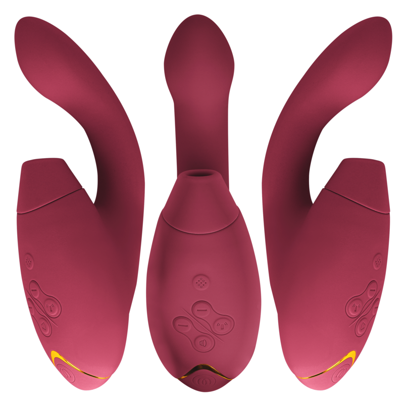 WOMANIZER - STIMOLATORE DUO 2 BORDEAUX – Stimolatore d'aria con vibrazione – foto 2