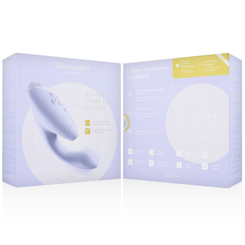 WOMANIZER - DUO 2 STIMOLATORE LILLA – Stimolatore d'aria con vibrazione – foto 7