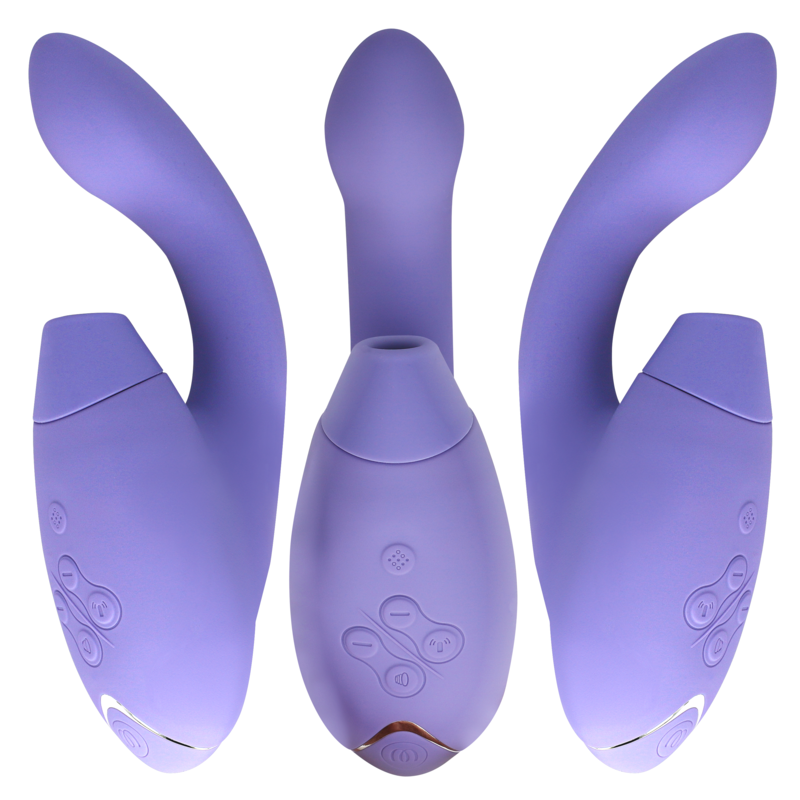 WOMANIZER - DUO 2 STIMOLATORE LILLA – Stimolatore d'aria con vibrazione – foto 2