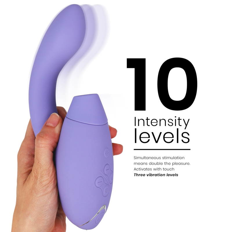 WOMANIZER - DUO 2 STIMOLATORE LILLA – Stimolatore d'aria con vibrazione – foto 4