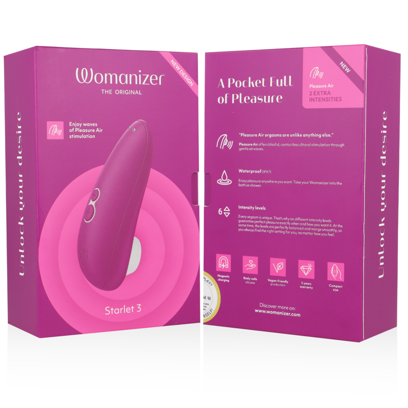 WOMANIZER - STARLET 3 STIMOLATORE CLITORALE VIOLA – Massaggiatrici – foto 7