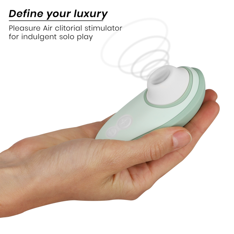 WOMANIZER - LIBERTY 2 STIMOLATORE CLITORIDEO E ASPIRAZIONE VERDE CHIARO – Stimolatore d'aria con vibrazione – foto 3