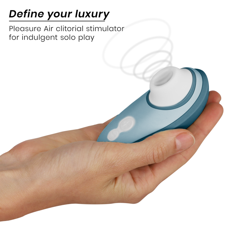 WOMANIZER - LIBERTY 2 STIMOLATORE CLITORIDEO E ASPIRAZIONE BLU – Stimolatore d'aria con vibrazione – foto 3