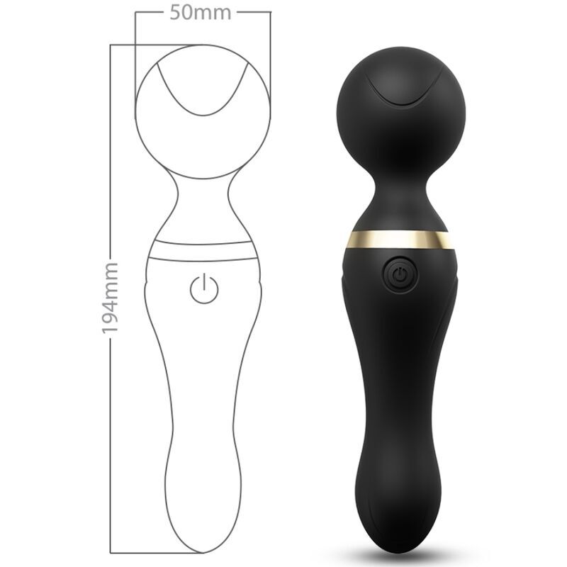 ARMONY - MASSAGGIATORE E VIBRATORE FREEZA TESTA SUPER FLESSIBILE NERA – Per il clitoride – foto 2