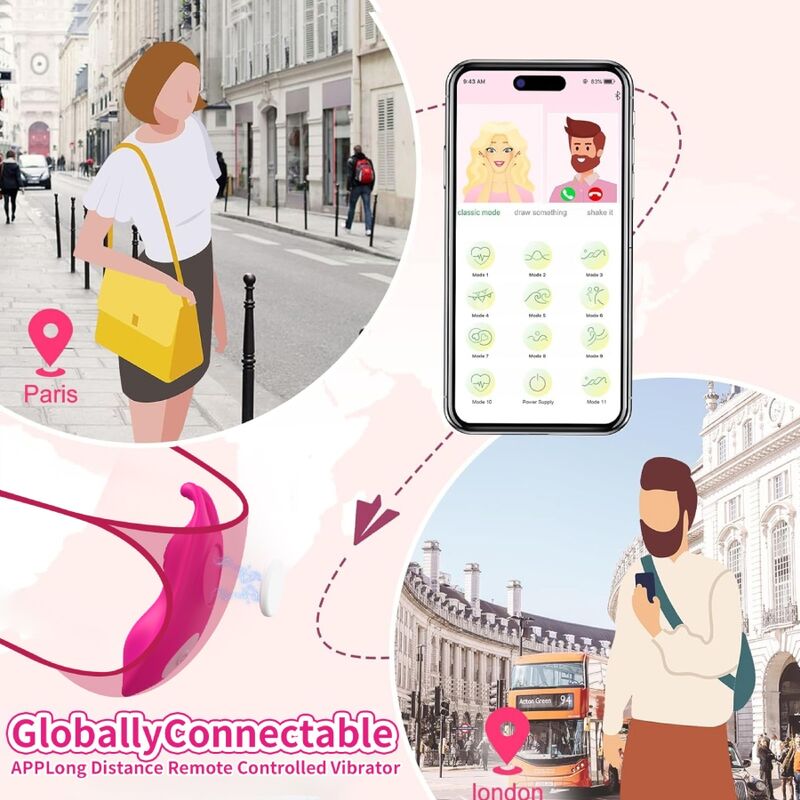 ARMONY - MUTANDINA INDOSSABILE HONEYBEE VIBRATORE G-SPOT FUCSIA - APP GRATUITA – Per il clitoride – foto 6