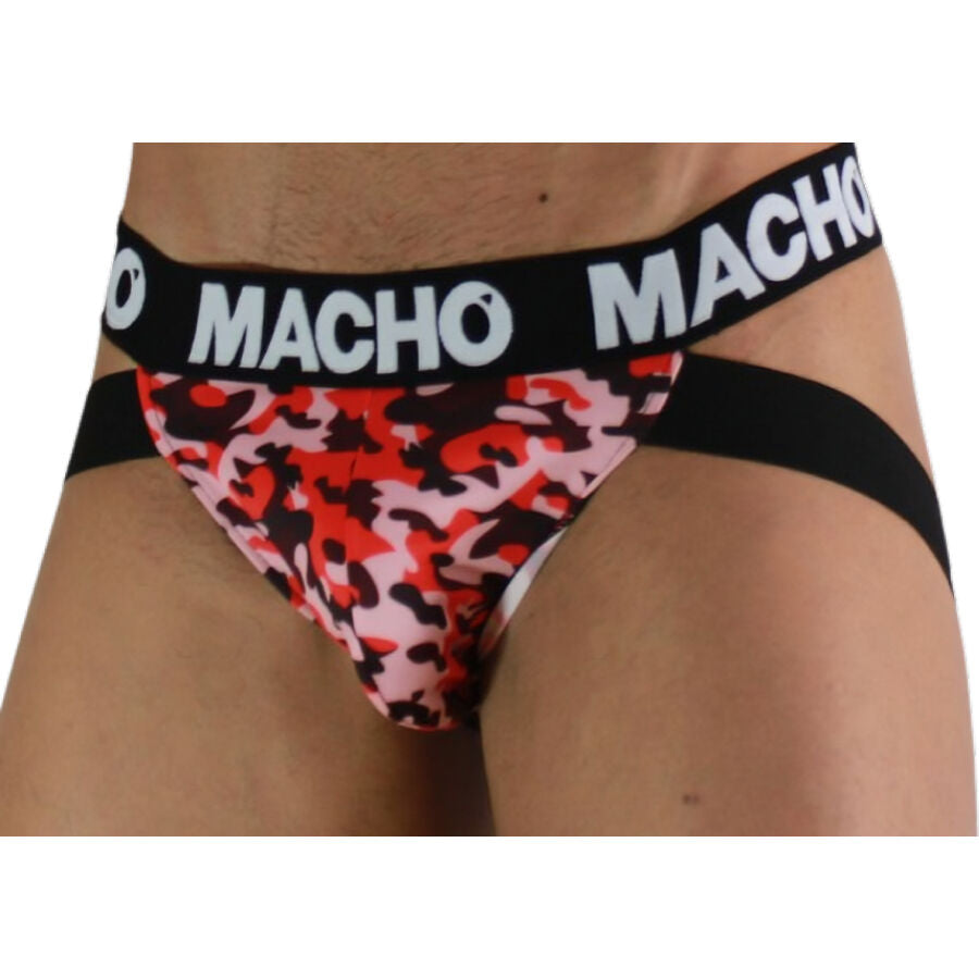 MACHO - MX28MR JOCK MILITARE ROSSO XL – Sospensori – foto 2