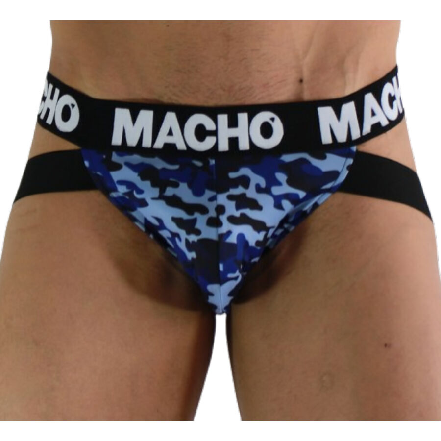 MACHO - MX28MA JOCK BLU MILITARE XL – Sospensori