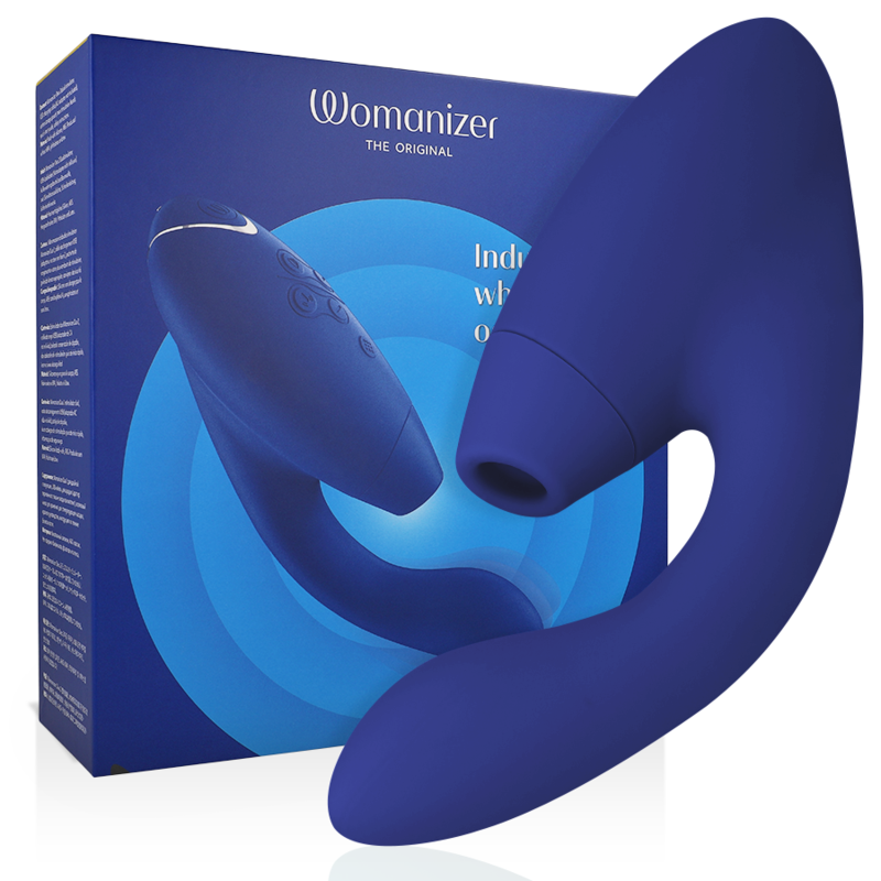WOMANIZER - STIMOLATORE DUO 2 BLU – Stimolatore d'aria con vibrazione