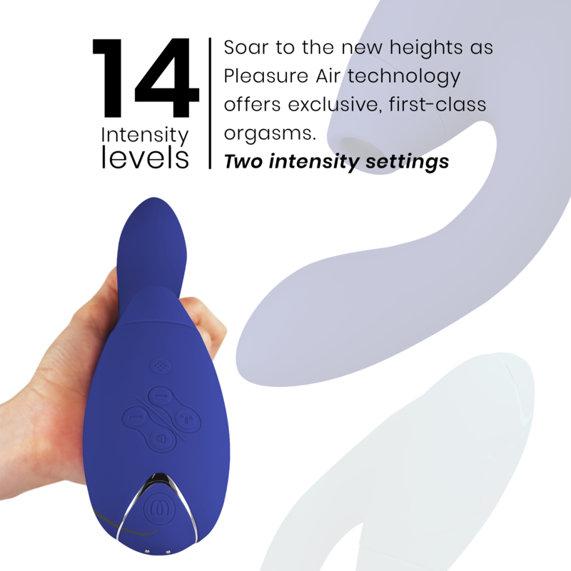 WOMANIZER - STIMOLATORE DUO 2 BLU – Stimolatore d'aria con vibrazione – foto 5