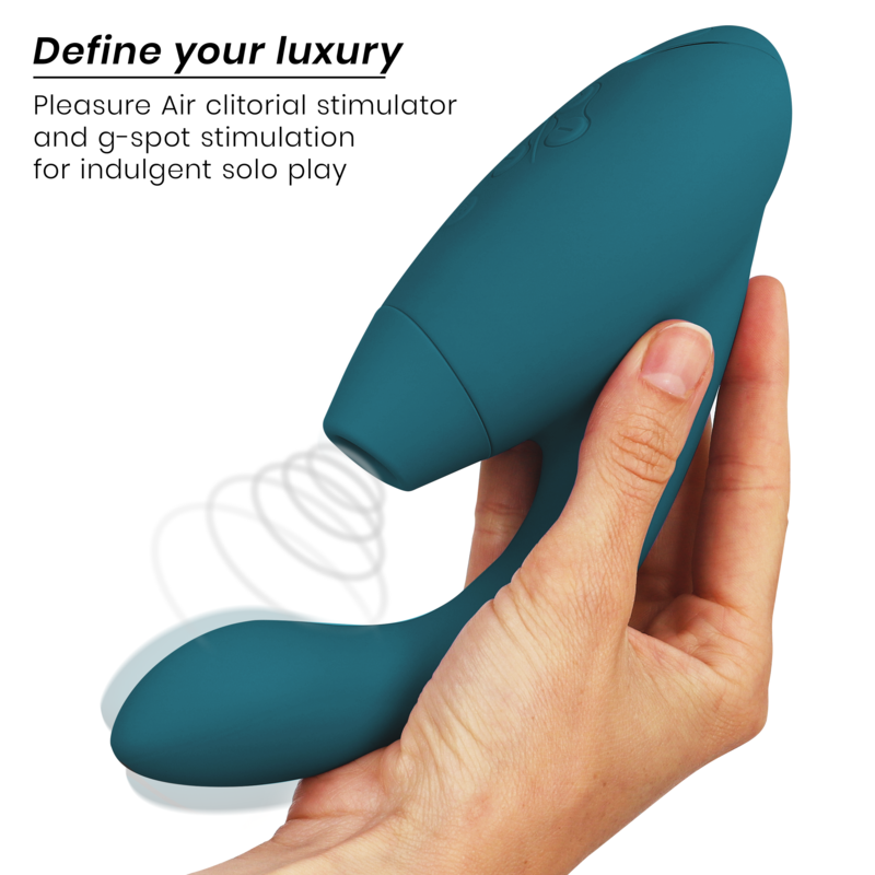 WOMANIZER - STIMOLATORE DUO 2 BLU PETROL – Stimolatore d'aria con vibrazione – foto 3