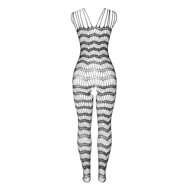 SUBBLIME - 951696 BODYSTOCKING A RETE SENZA CAVALLO CON SPALLINE SULLE SPALLE NERO TAGLIA UNICA – Bodystocking – foto 5