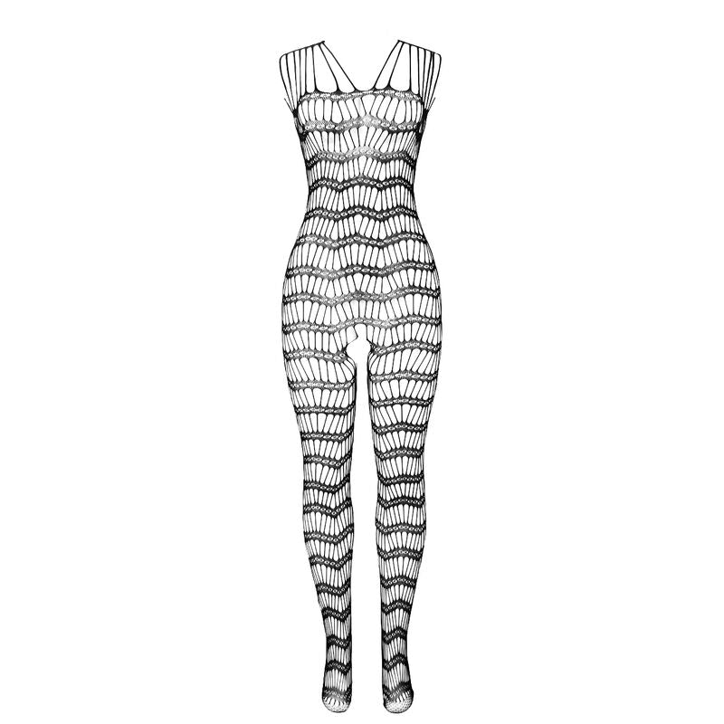 SUBBLIME - 951696 BODYSTOCKING A RETE SENZA CAVALLO CON SPALLINE SULLE SPALLE NERO TAGLIA UNICA – Bodystocking – foto 4