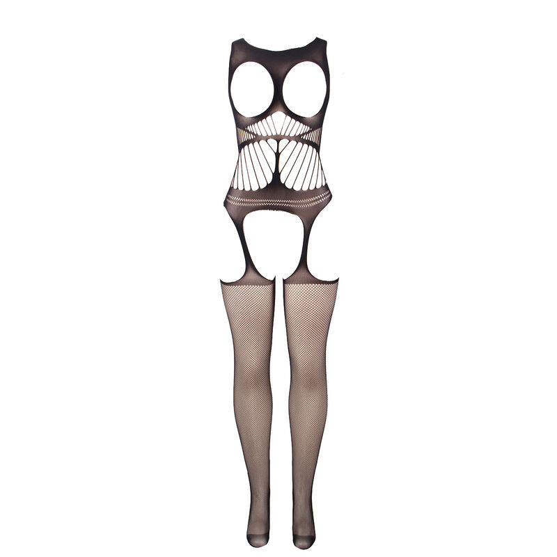 SUBBLIME - 951900 BODYSTOCKING A RETE SENZA CAVALLO CON COPPA E SPALLE APERTE NERO TAGLIA UNICA – Bodystocking – foto 3
