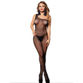 SUBBLIME - 952037 BODYSTOCKING MONOSPALLA A RETE CON STRASS NERO TAGLIA UNICA – Bodystocking