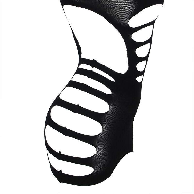 SUBBLIME - 952266 VESTITO ELASTICO A RETE MANICA LUNGA NERO TAGLIA UNICA – Abiti sexy – foto 5
