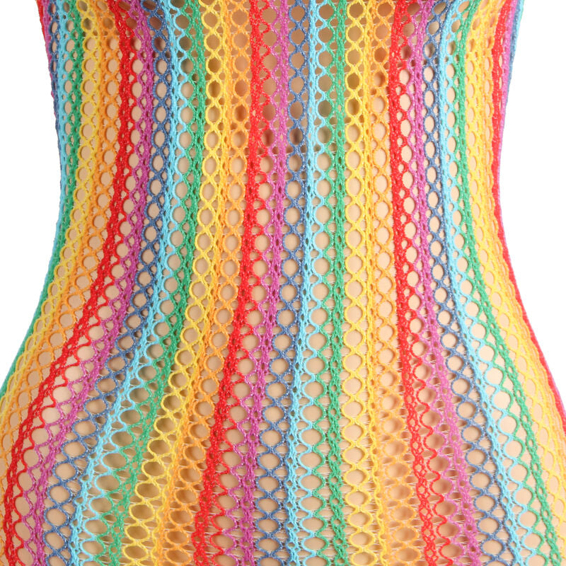 SUBBLIME - 952341 VESTITO A RETE ARCOBALENO TAGLIA UNICA – Abiti sexy – foto 8