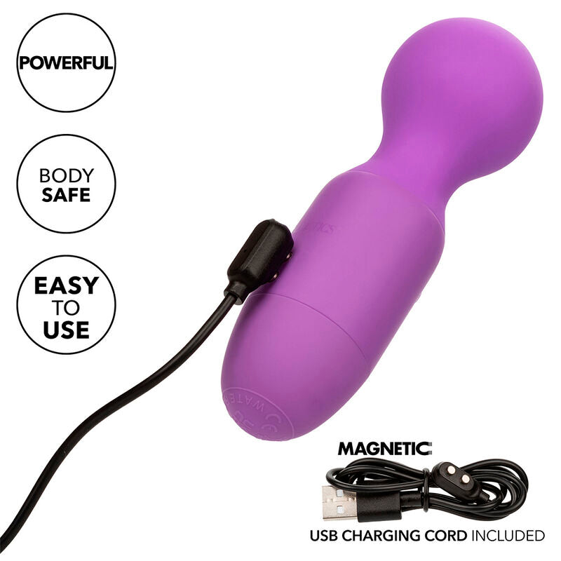 CALEXOTICS - FIRST TIME MASSAGGIATORE RICARICABILE 10 VIBRAZIONI VIOLA – Vibratore WAND – foto 7
