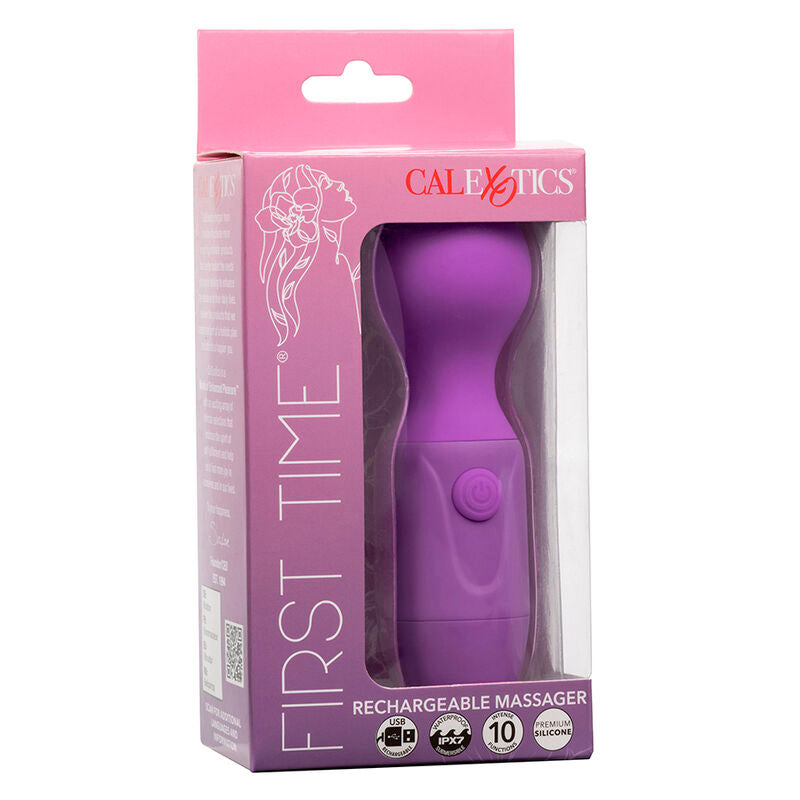 CALEXOTICS - FIRST TIME MASSAGGIATORE RICARICABILE 10 VIBRAZIONI VIOLA – Vibratore WAND – foto 10