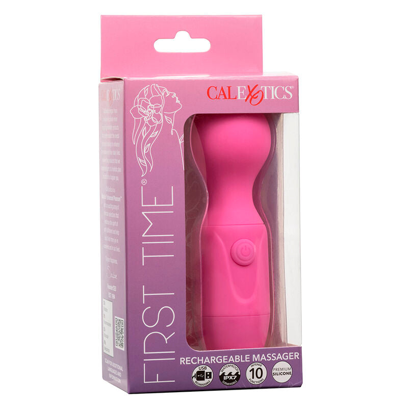 CALEXOTICS - FIRST TIME MASSAGGIATORE RICARICABILE 10 VIBRAZIONI ROSA – Vibratore WAND – foto 10