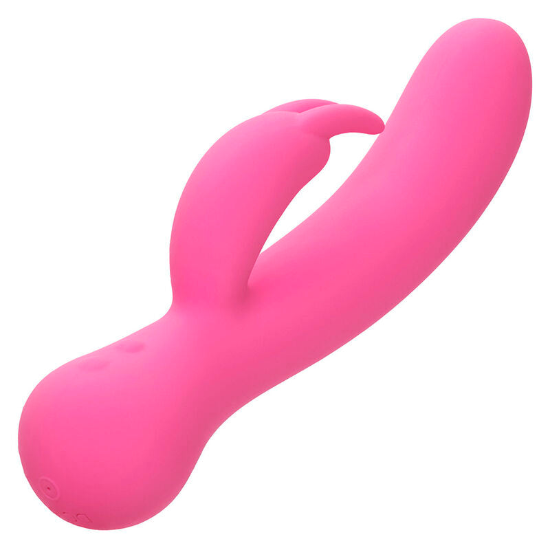 CALEXOTICS - FIRST TIME VIBRATORE CONIGLIO RICARICABILE ROSA – Vibratori di coniglio