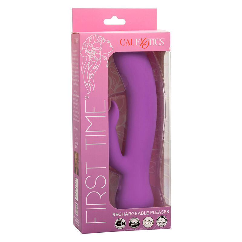 CALEXOTICS - FIRST TIME VIBRATORE PLEASER RICARICABILE VIOLA – Vibratori a punto G – foto 10