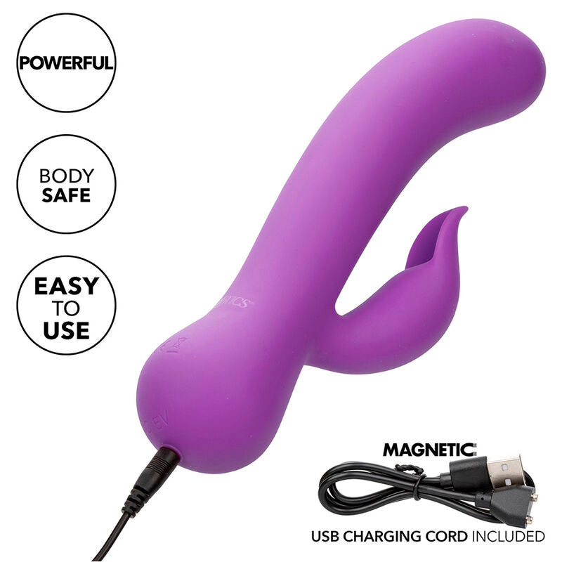CALEXOTICS - FIRST TIME VIBRATORE PLEASER RICARICABILE VIOLA – Vibratori a punto G – foto 8