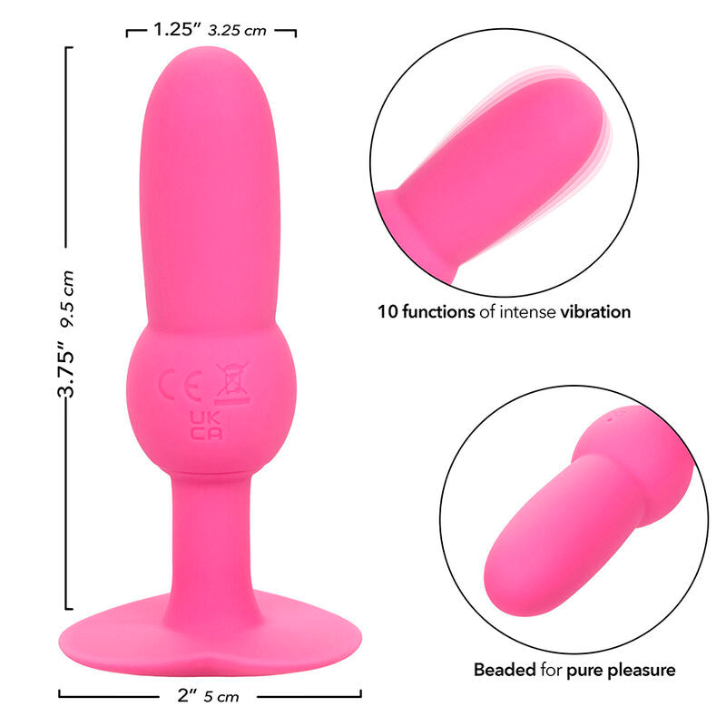 CALEXOTICS - FIRST TIME PLUG ANALE SONDA PERLINE 10 VIBRAZIONI ROSA – Vibratori anali – foto 7