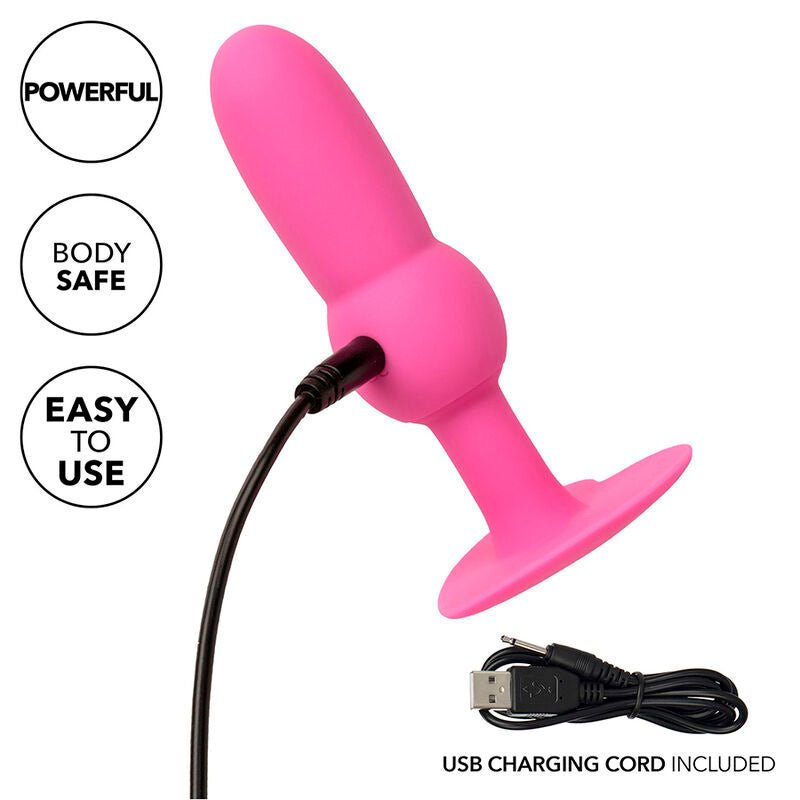 CALEXOTICS - FIRST TIME PLUG ANALE SONDA PERLINE 10 VIBRAZIONI ROSA – Vibratori anali – foto 8