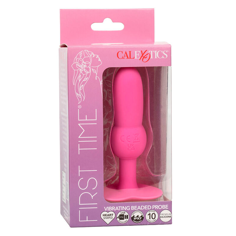 CALEXOTICS - FIRST TIME PLUG ANALE SONDA PERLINE 10 VIBRAZIONI ROSA – Vibratori anali – foto 10